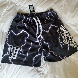 Darc sport Vaughn mesh shorts (wolf gray/purple lightening) medium